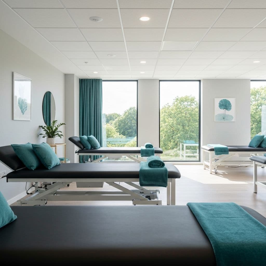 Spacious treatment area